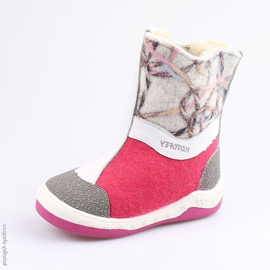 467005-47 Валенки для девочки фук-бел