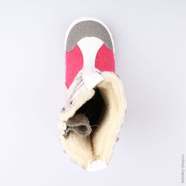 467005-47 Валенки для девочки фук-бел фото №4