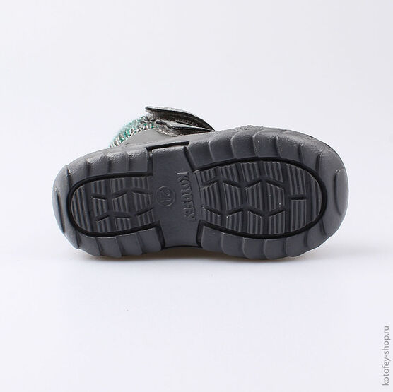 152186-42 Сапожки для мальчики серый фото №3
