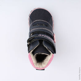 152171-32 Ботинки для девочки светло-синий фото №4