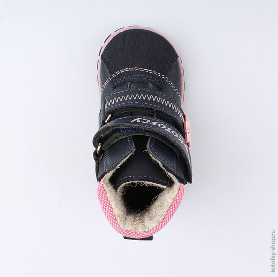 152171-32 Ботинки для девочки светло-синий фото №4