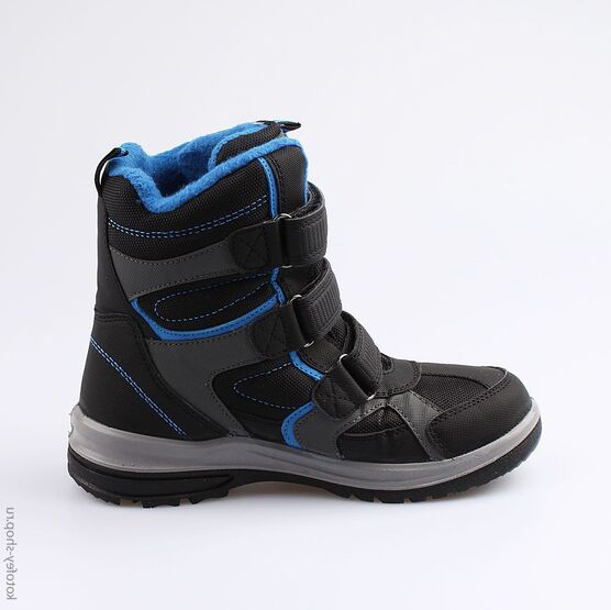 754916-44 Мембранные ботинки для мальчики чер-син фото №2