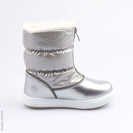 464915-44 Мембранные сапожки для девочки серый фото №2