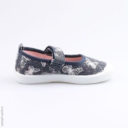 331108-12 Кеды из хлопка для девочки для девочки светло-синий фото №2