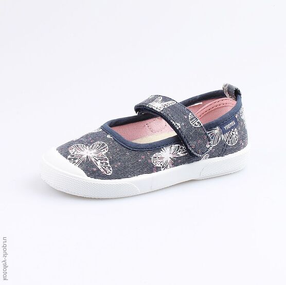 331108-12 Кеды из хлопка для девочки для девочки светло-синий