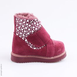 152221-53 Сапожки для девочки бордовый фото №2