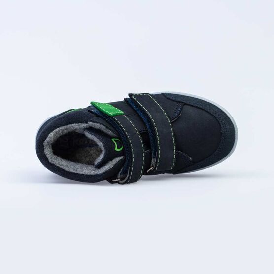 452123-32 Ботинки на липучке, байка для мальчики светло-синий фото №4