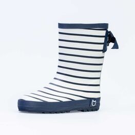 566186-11 Резиновые сапоги для девочки син-бел