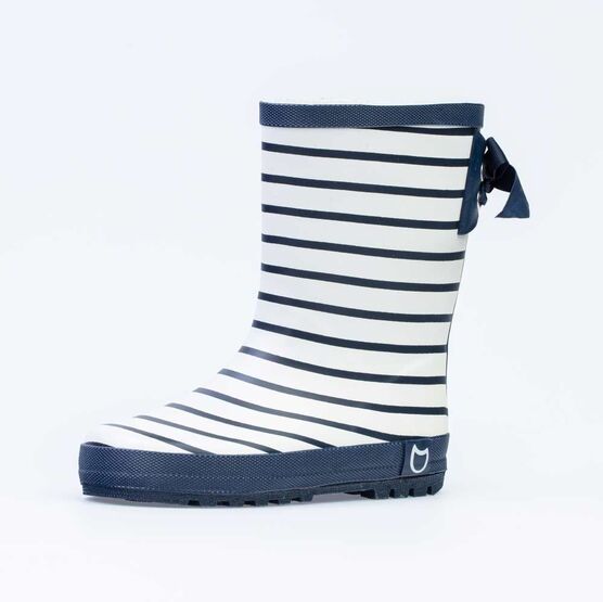 566186-11 Резиновые сапоги для девочки син-бел