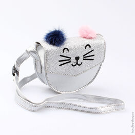 02809026-01 Сумка детская для девочки серебрист.