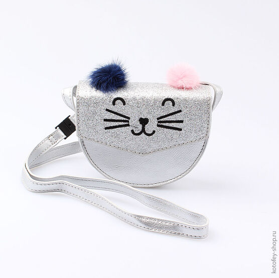 02809026-01 Сумка детская для девочки серебрист. фото №2