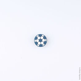 03014003-40 Украшение для обуви Мяч футбольный синий для мальчики синий