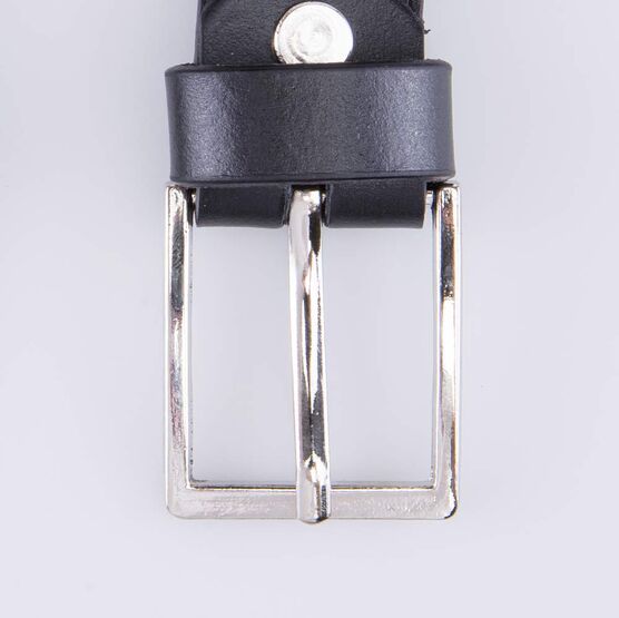 03704001-20 Ремень кожаный для мальчики черный фото №5