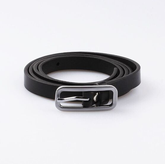 03804012-20 Ремень кожаный для девочек для девочки черный