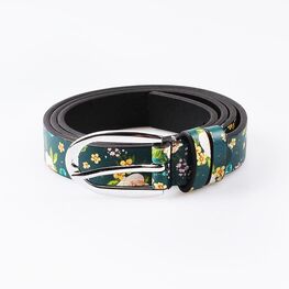 03804015-20 Ремень кожаный для девочек Зеленый для девочки разноцветный