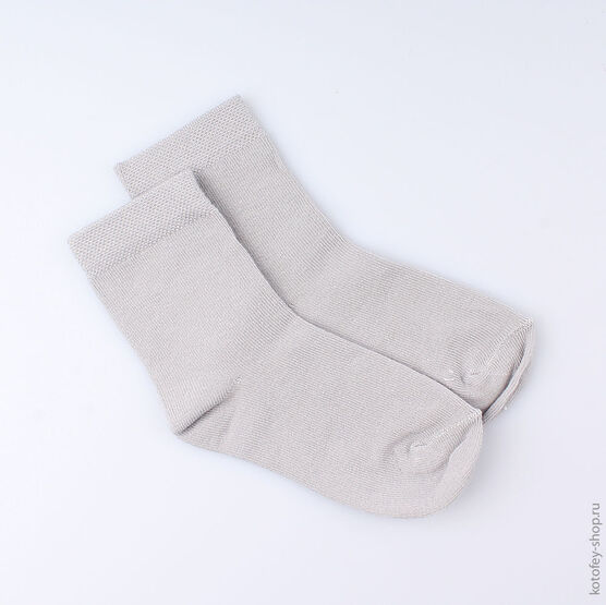 07042248-00 Носки детские хлопковые, св.серые для универсальные серый