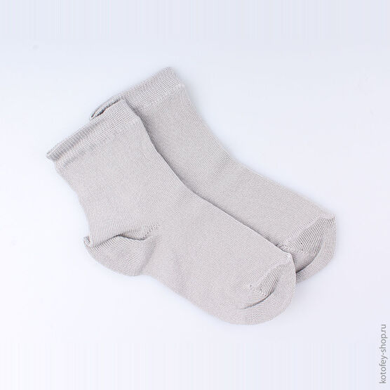 07042249-10 Носки детские хлопковые, бежевые для универсальные серый