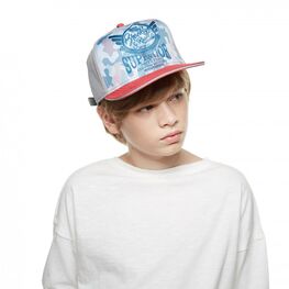 07711031-06 Кепка-бейсболка прямой козырек для мальчики серый