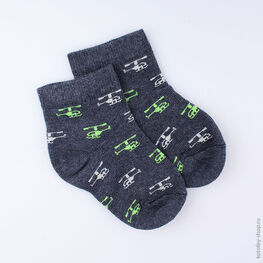 07742263-21 Носки детские Вертолёты синий для мальчики синий