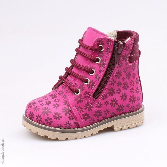 152136-37 Ботинки для девочки фуксия