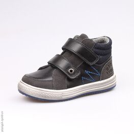 352147-32 Ботинки для мальчики чер-син