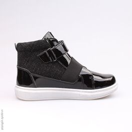 552045-31 Ботинки для девочки черный фото №2