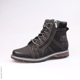 654025-32 Ботинки для мальчики чер-сер