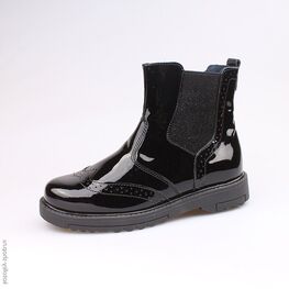 662127-31 Сапожки для девочки черный