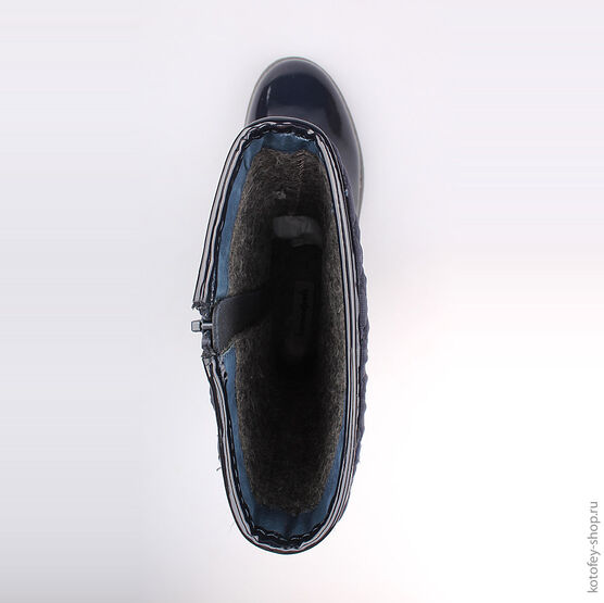 664027-32 Сапожки для девочки светло-синий фото №4