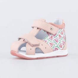 022136-21 Кожаные сандалии Арбузики для девочки розовый
