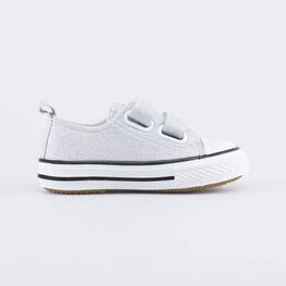 131167-12 Блестящие серые кеды для девочки для девочки серебрист. фото №2