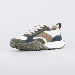 744271-72 Кроссовки-буст с Softshell для мальчики оливковый + бежевый