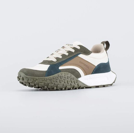 744271-72 Кроссовки-буст с Softshell для мальчики оливковый + бежевый