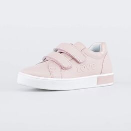 332149-21 Полуботинки на липучках LOVE для девочки розовый