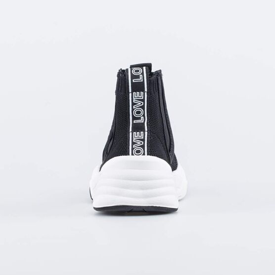 441023-12 Кроссовки-чулки из вязаного текстиля для девочки черный фото №5