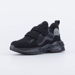 644385-72 Кроссовки со светоотражающими элементами для мальчики черный