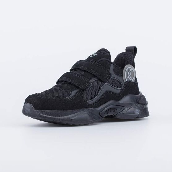 644385-72 Кроссовки со светоотражающими элементами для мальчики черный