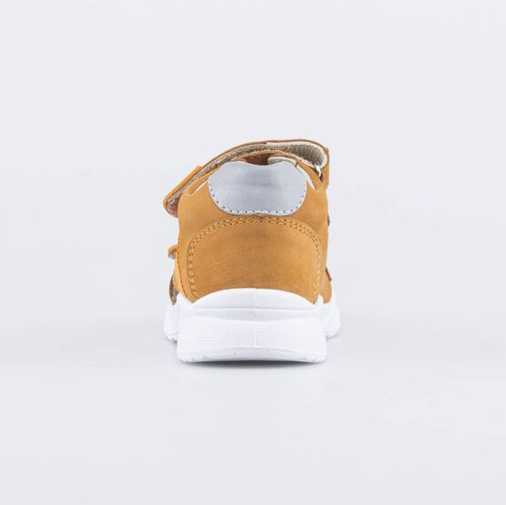 122211-22 Сандалии из натуральной кожи для мальчики горчичный фото №5