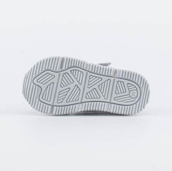 022136-25 Сандалии кожаные для мальчика для мальчики бел-сер-гол фото №3