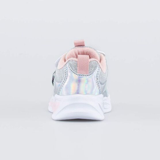 344378-71 Кроссовки с LED-подсветкой на подошве для девочки срб-крл фото №5