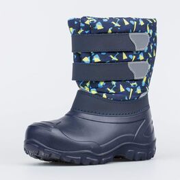 464063-44 Сноубутсы для мальчика на липучках для мальчики синий