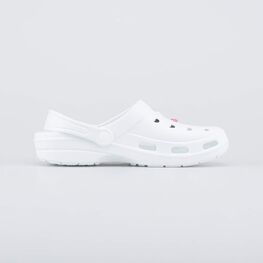 525137-01 Пляжные сабо с котофишками для девочки белый фото №2