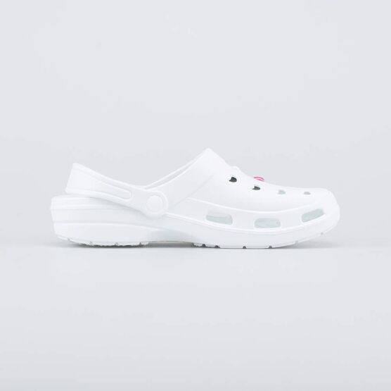 525137-01 Пляжные сабо с котофишками для девочки белый фото №2