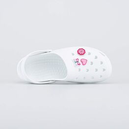 525137-01 Пляжные сабо с котофишками для девочки белый фото №4