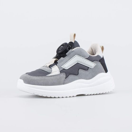 644517-14 Серые кроссовки с системой быстрой шнуровки для мальчики серый