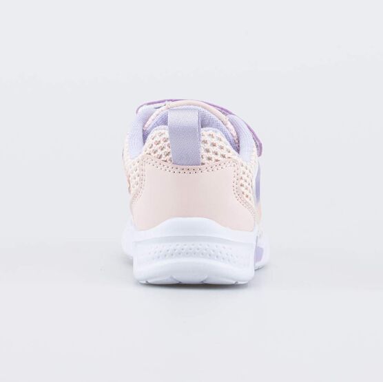 344532-11 Кроссовки сеточкой с LED для девочки розовый + сиреневый фото №5