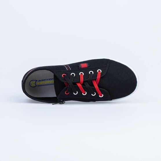 631116-12 Кеды для мальчики черный фото №4