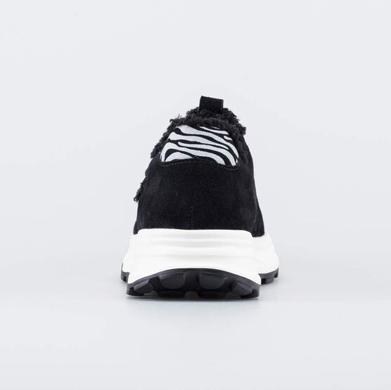 744288-42 Зимние меховые ботинки Анимализм для девочки черный фото №5