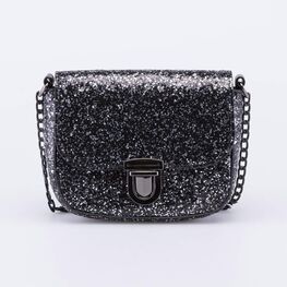 02802381-40 Блестящая детская сумка для девочки черный для девочки черный