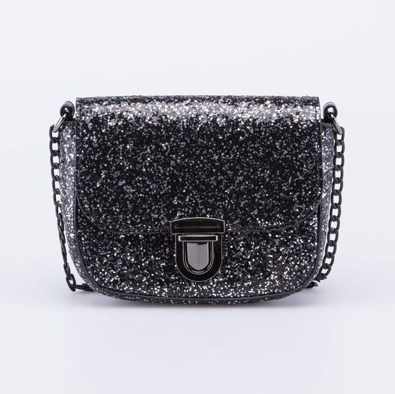 02802381-40 Блестящая детская сумка для девочки черный для девочки черный